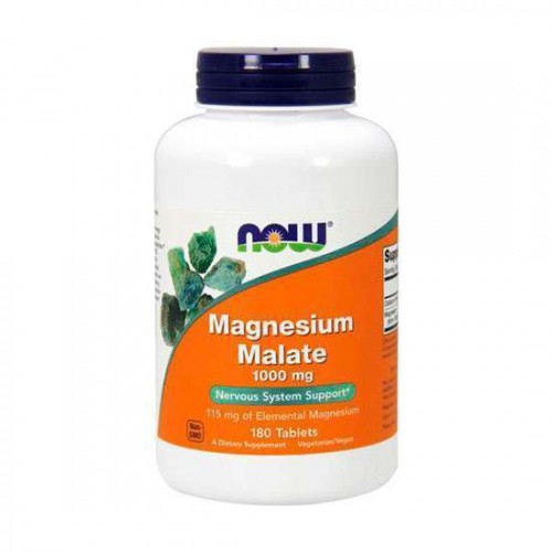 Магний NOW Magnesium Malate 1000mg - 180 таблеток
