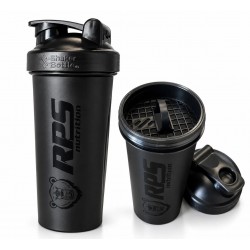 RPS nutrition шейкер спортивный с сеточкой - 600 мл (черный)
