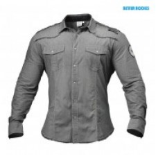 Better Bodies Муж. рубашка Men´s Flex Shirt, Grey/White Stripe