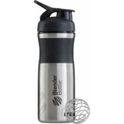 BlenderBottle SportMixer Stainless стальной - 828 мл. (черный)