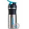 BlenderBottle SportMixer Stainless стальной - 828 мл. (голубой) (фото-0)