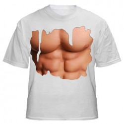 Футболка с печатью "Спортивное тело"