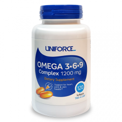 Отзывы Антиоксиданты Uniforce Omega 3-6-9 Complex 1200 мг - 120 гелевых капсул