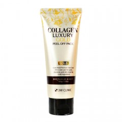 Отзывы 3W CLINIC Маска-пленка для лица Collagen&Luxury Gold  peel off pack, 100 гр