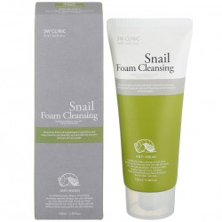 3W Clinic Пенка для умывания улиточный муцин Snail Foam Cleansing - 100 мл