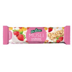 Dr.Korner Батончики-мюсли с клубникой и белым шоколадом - 25 грамм