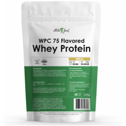 Atletic Food Концентрат сывороточного белка WPC 75 Flavored - 500 грамм ваниль
