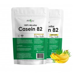 Atletic Food 100% Micellar Casein MPC 82,(банан-ваниль) - 2000 г (2 шт по 1 кг)