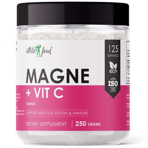 Магний с витамином С Atletic Food Magnesium + Vitamin C - 250 грамм