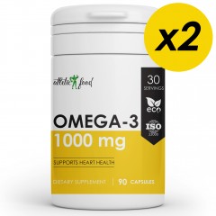 Отзывы Рыбий жир Омега-3 Atletic Food Omega-3 1000 mg - 180 гел.капсул (2 шт по 90 капс)