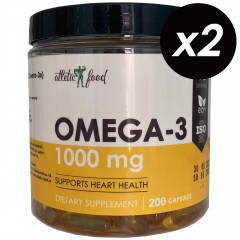 Рыбий жир Омега-3 Atletic Food Omega-3 1000 mg - 400 гел.капсул (2 шт по 200 капс)