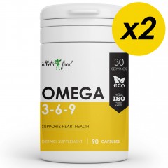 Жирные кислоты Омега 3-6-9 Atletic Food Omega 3-6-9 1000 mg - 180 гел.капс (2 шт по 90 капс)