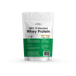 Atletic Food Концентрат сывороточного белка WPC 75 Flavored - 1000 грамм ваниль