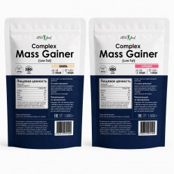 Complex Mass Gainer low fat - клубника-ваниль (2 вкуса по 1500 г)
