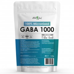 Гамма-аминомасляная кислота Atletic Food 100% Micronized GABA 1000 mg Pure Powder - 100 грамм