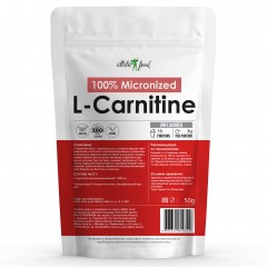 Л-Карнитин База микронизированный Atletic Food 100% Micronized L-Carnitine Pure Powder - 50 грамм