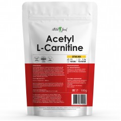 Ацетил-Л-Карнитин Atletic Food Acetyl L-Carnitine Powder - 100 грамм (со вкусом)