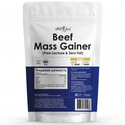 Atletic Food Beef Mass Gainer (Free Lactose & Zero Fat) - 1500 грамм ваниль