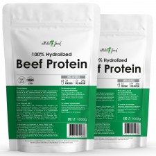 Atletic Food Говяжий протеин 100% Hydrolized Beef Protein - 2000 грамм (2 шт по 1000 г)