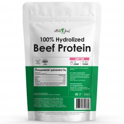 Atletic Food Говяжий протеин 100% Hydrolized Beef Protein - 500 грамм (со вкусом) бабл-гам