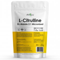 Л-Цитруллин Atletic Food L-Citrulline DL-Malate 2:1 Micronized - 250 грамм