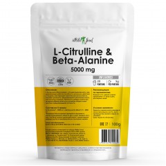 Л-Цитруллин и бета-аланин Atletic Food L-Citrulline & Beta-Alanine - 100 грамм