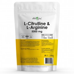 Л-Цитруллин с Л-Аргинином Atletic Food L-Citrulline & L-Arginine - 100 грамм
