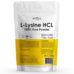 Отзывы Л-Лизин Atletic Food 100% L-Lysine HCL Powder - 500 грамм