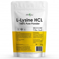 Atletic Food Л-Лизин 100% L-Lysine HCL Powder - 500 грамм