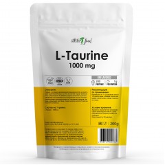 Л-Таурин Atletic Food L-Taurine 1000 mg - 200 грамм
