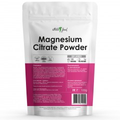 Магний цитрат Atletic Food Magnesium Citrate Powder - 100 грамм