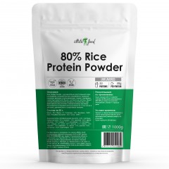 Концентрат рисового белка Atletic Food 80% Rice Protein Powder - 1000 грамм