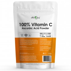 Витамин С Atletic Food 100% Vitamin C (Ascorbic Acid Powder) - 100 грамм