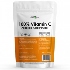 Отзывы Витамин С Atletic Food 100% Vitamin C (Ascorbic Acid Powder) - 300 грамм