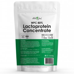 Отзывы Atletic Food Сывороточный протеин WPC 80 Lactoprotein Concentrate - 1000 грамм