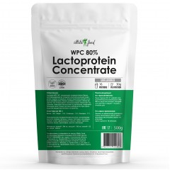 Atletic Food Сывороточный протеин WPC 80 Lactoprotein Concentrate - 500 грамм