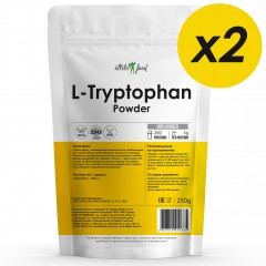 Л-Триптофан Atletic Food 100% L-Tryptophan Powder - 500 грамм (2 шт по 250 г)