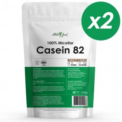 Atletic Food 100% Micellar Casein (MPC 82) (шоколад) - 1000 грамм (2 шт по 500 г)