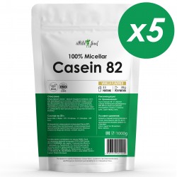 Atletic Food 100% Micellar Casein (MPC 82, ваниль) - 5000 грамм (5 шт по 1 кг)