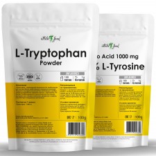 Atletic Food 100% L-Tryptophan Powder + 100% L-Tyrosine Powder - 100/100 грамм