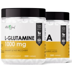 Atletic Food L-Glutamine 1000 mg + BCAA 8:1:1 1000 mg - 200/200 капсул