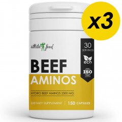 Отзывы Говяжьи аминокислоты Atletic Food Hydro Beef Aminos 2500 mg - 450 капсул (3 шт по 150 капсул)