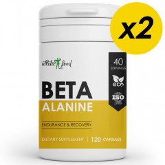 Бета-аланин 700 мг Atletic Food Beta-Alanine 700 mg - 240 капсул (2 шт по 120 капсул)