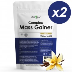 Отзывы Гейнер Atletic Food Complex Mass Gainer (ваниль) - 3000 грамм (2 шт по 1500 г)