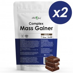 Atletic Food Гейнер Complex Mass Gainer (шоколад) - 3000 грамм (2 шт по 1500 г)