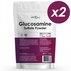 Отзывы Глюкозамин Atletic Food Glucosamine Sulfate Powder - 200 грамм (2 шт по 100 г)
