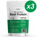 Atletic Food Говяжий протеин 100% Hydrolized Beef Protein (шоколад) - 3000 г (3х1000 г)