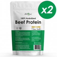 Отзывы Говяжий протеин Atletic Food 100% Hydrolized Beef Protein (ваниль) - 2000 г (2х1000 г)