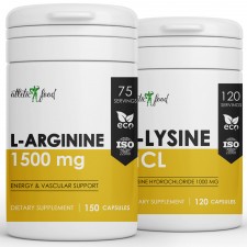 Atletic Food L-Arginine 1500 mg + L-Lysine 1000 mg - 150/120 капсул