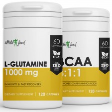 Atletic Food L-Glutamine 1000 mg + BCAA 8:1:1 1000 mg - 120/120 капсул